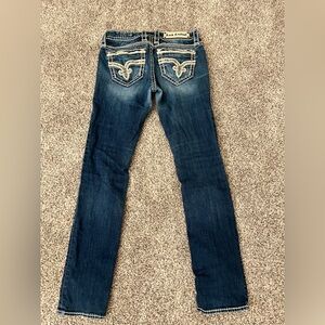 Rock Revival Medium Blue Straight Leg Jeans